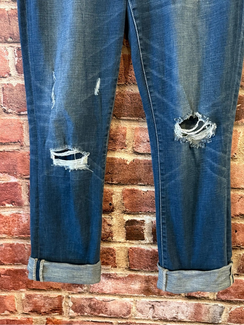 Buckle Black Fit 53 Women's Distressed Straight Leg Jeans - Dark Blue - Picture 2 of 6